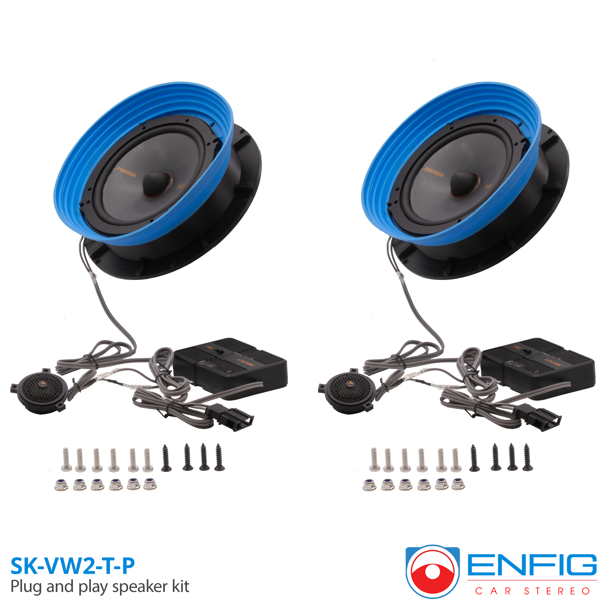 Volkswagen Plug and Play Speaker Kit VW2-T - Enfig Car Stereo